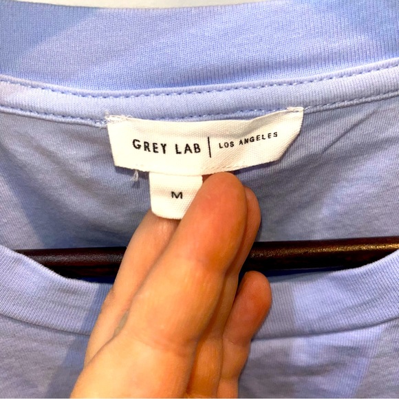 Grey Lab High Low Crop - Picture 2 of 16